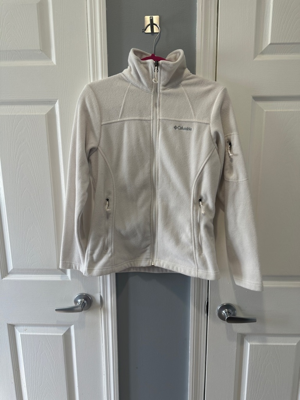 Columbia Cream Full-Zip Women's Fleece Jacket